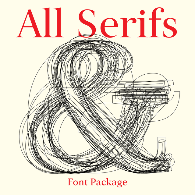 Cascade all serifs posters